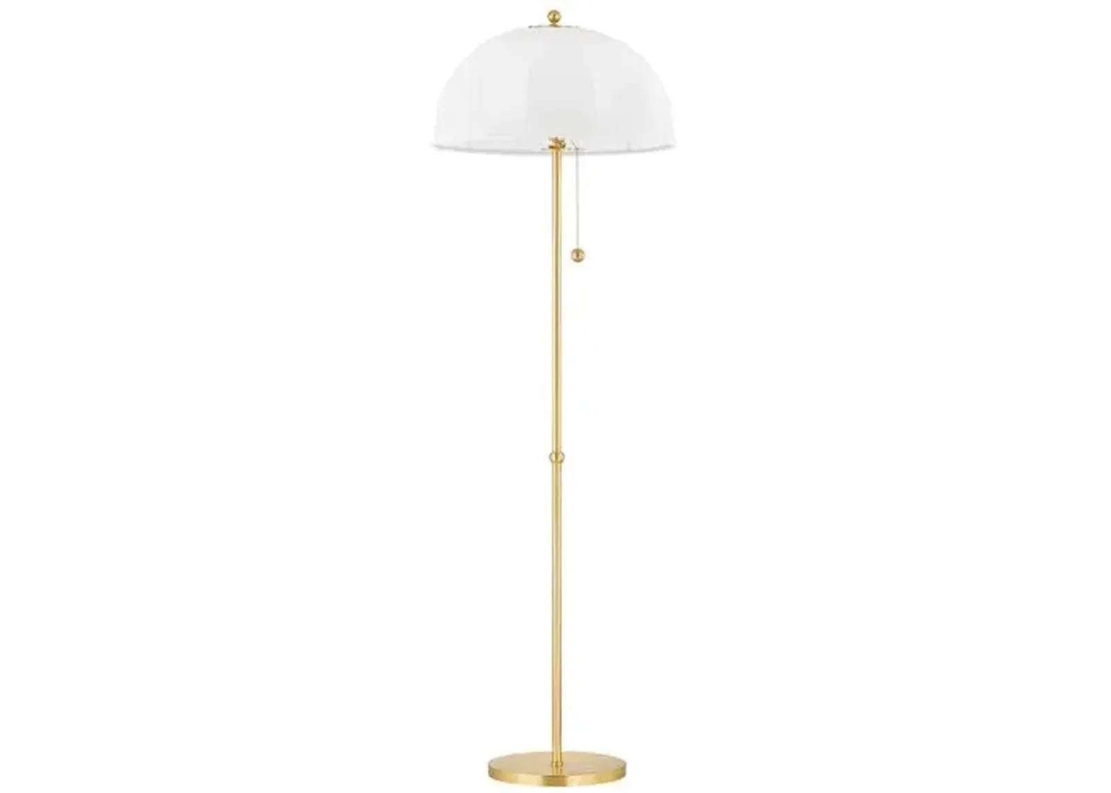 Meshelle 64.25" Floor Lamp - Aged Brass - Home Ec. for Mitzi