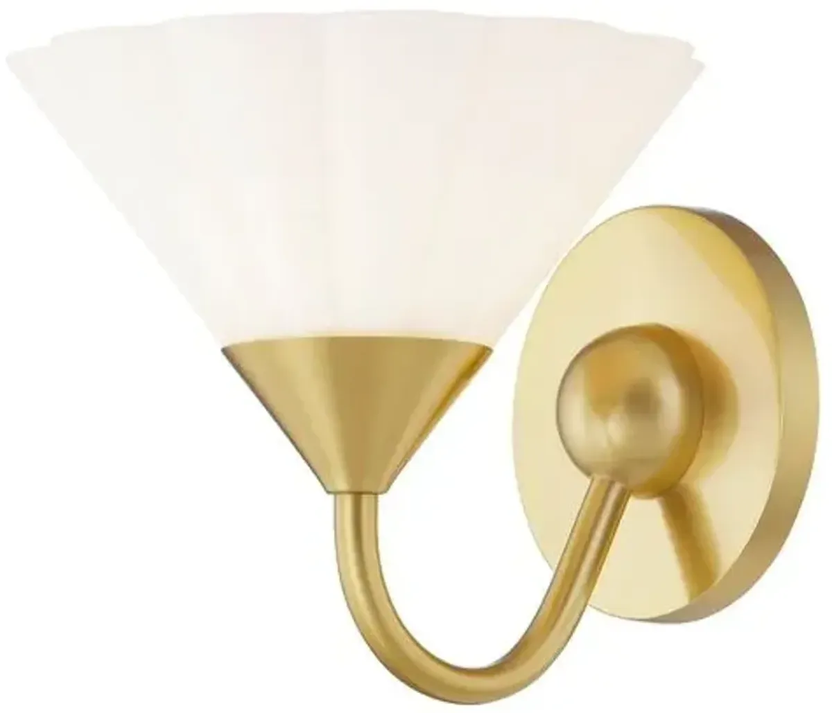 Kelsey 6.75" Glass Wall Sconce - Home Ec. for Mitzi - Gold