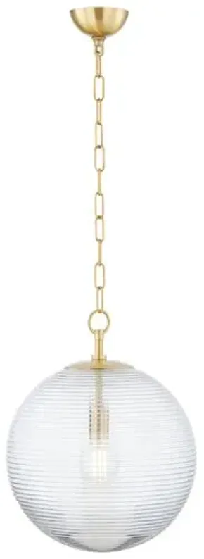 Sara Pendant - Aged Brass - Home Ec. for Mitzi - Gold