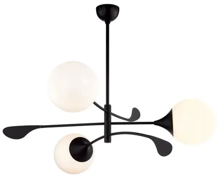 Victoria 17.5" Chandelier - Home Ec. for Mitzi - Black