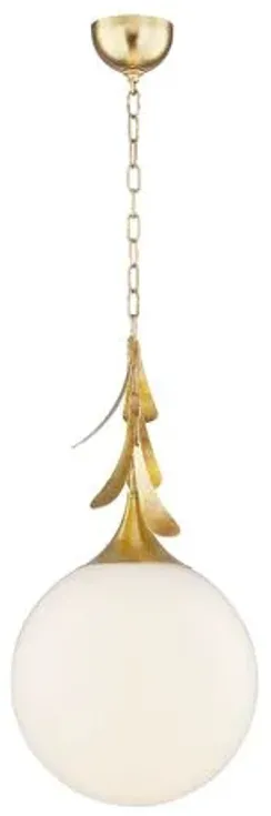 Victoria Pendant - Vintage Gold Leaf - Home Ec. for Mitzi