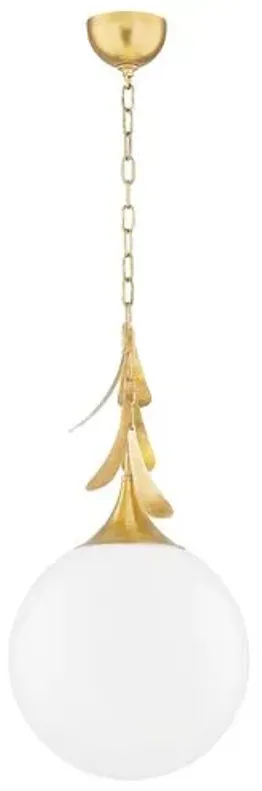 Victoria Pendant - Vintage Gold Leaf - Home Ec. for Mitzi