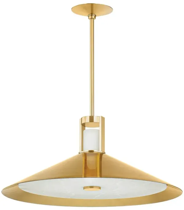 Evie Alabaster Pendant - Gold