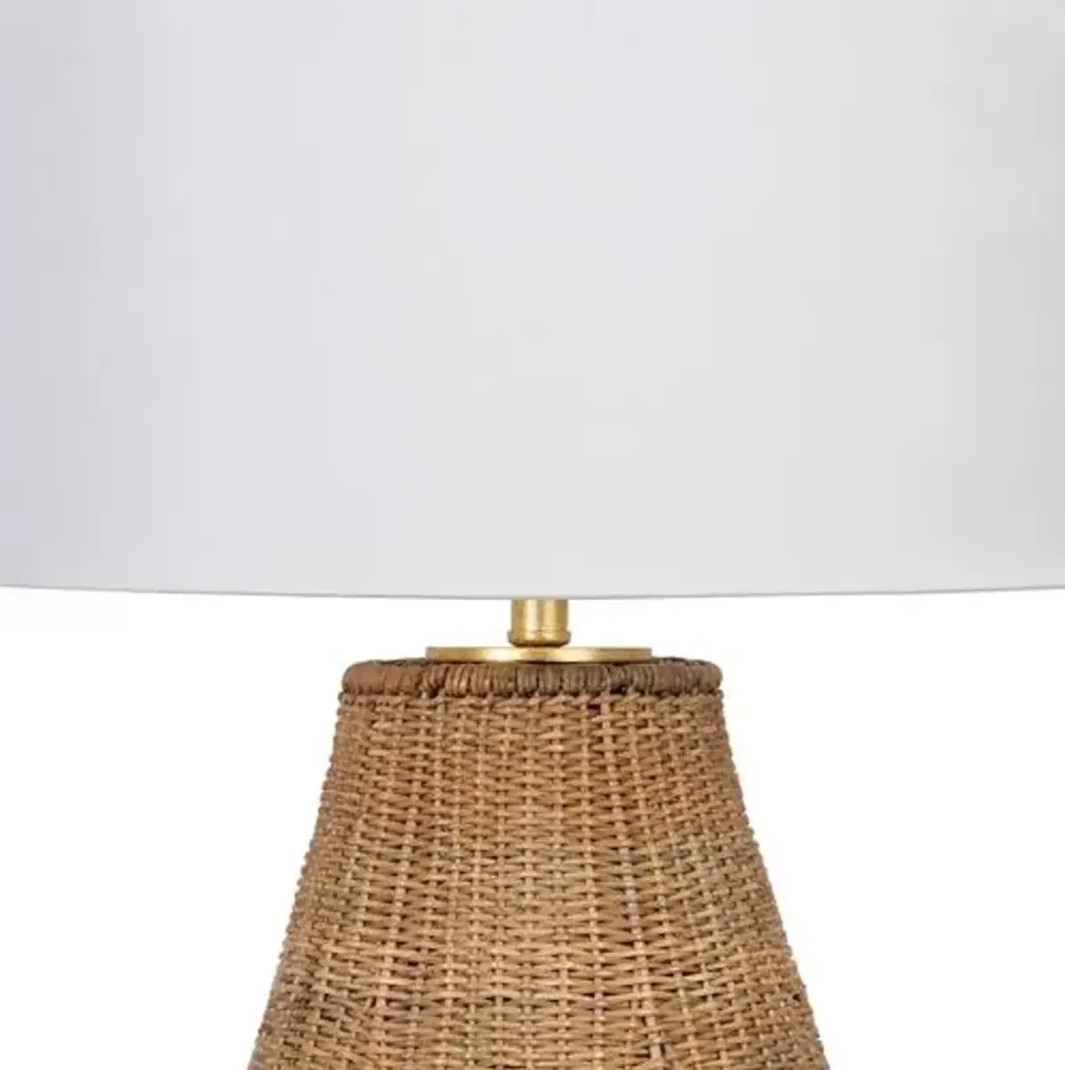 Liberty 29" Rattan Table Lamp - Vintage Gold Leaf