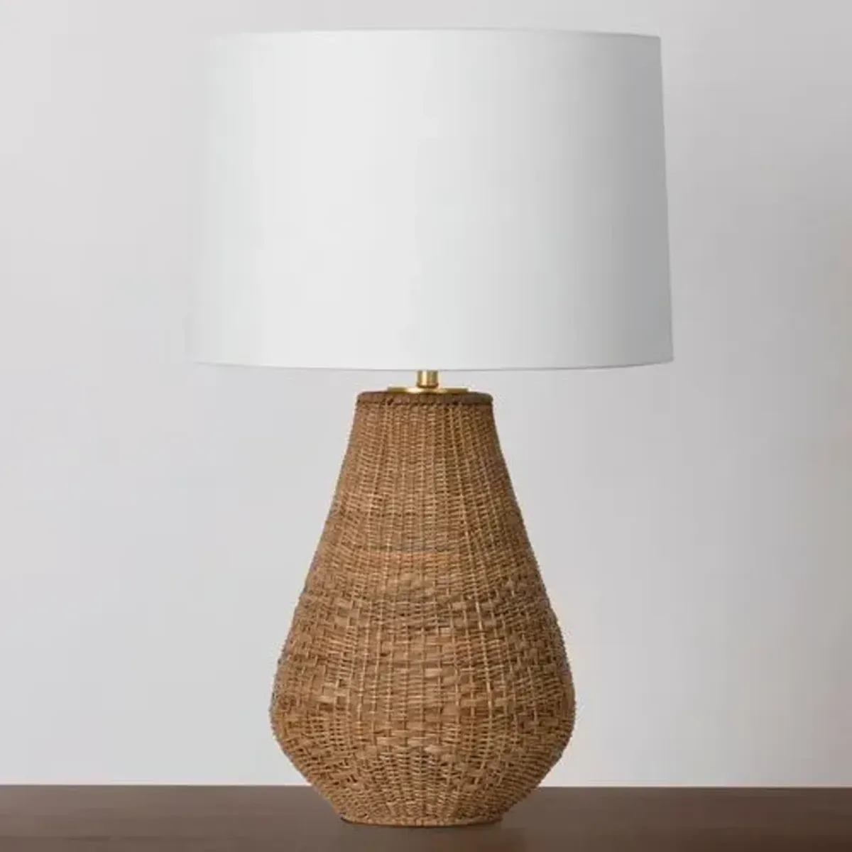 Liberty 29" Rattan Table Lamp - Natural - Gold