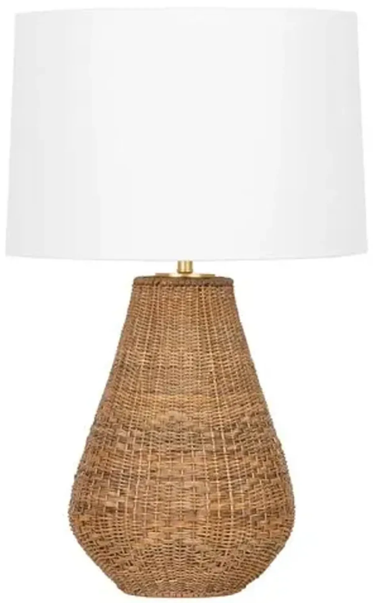 Liberty 29" Rattan Table Lamp - Natural - Gold