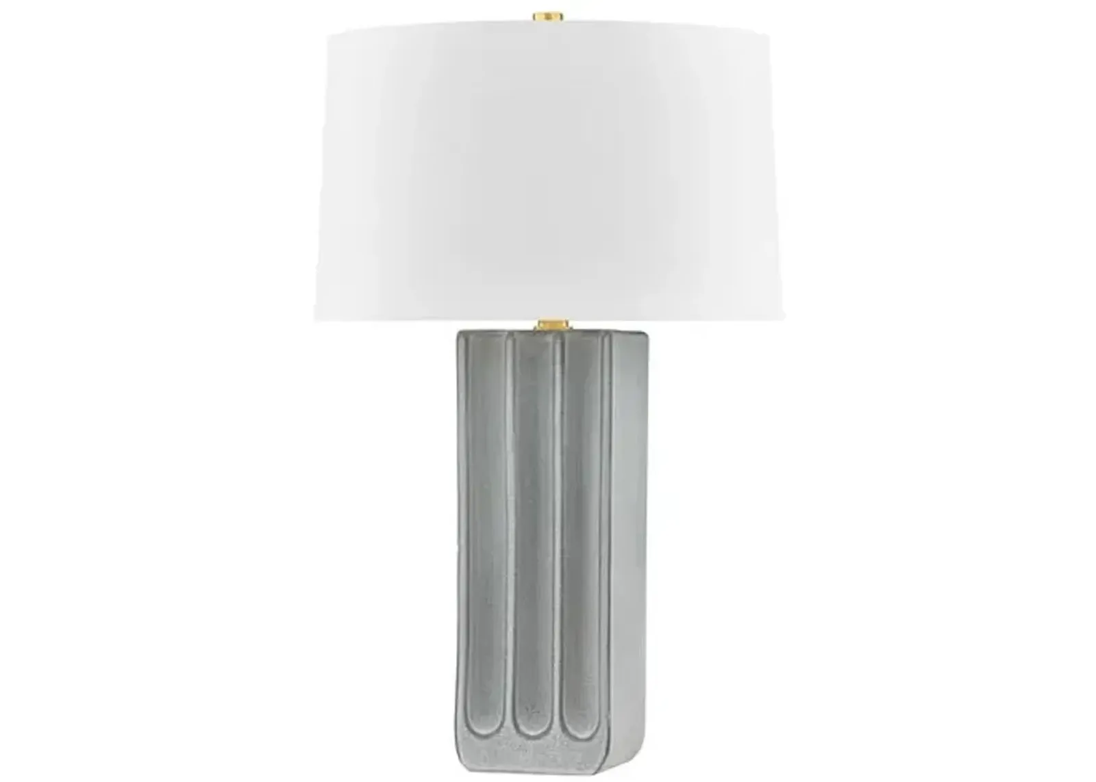 Esme Ceramic Table Lamp - Granite - Gray