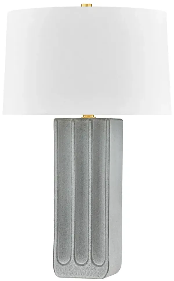 Esme Ceramic Table Lamp - Granite - Gray
