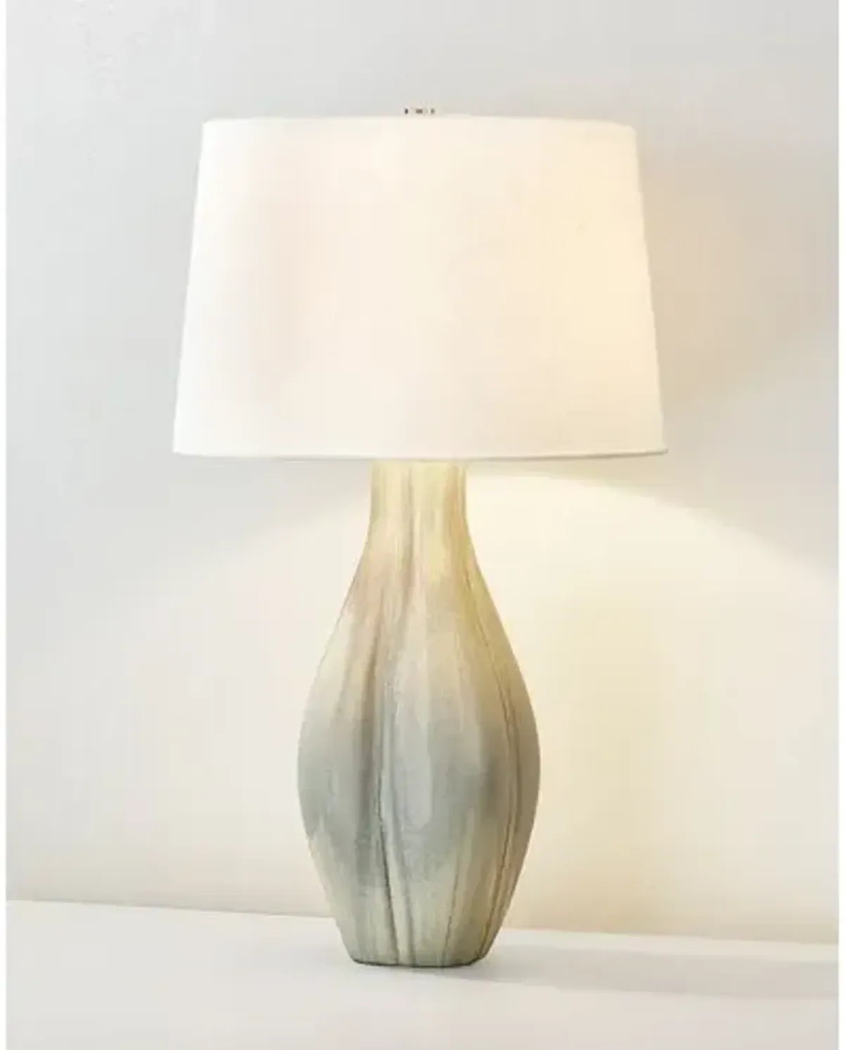 Farren Ceramic Table Lamp - Green