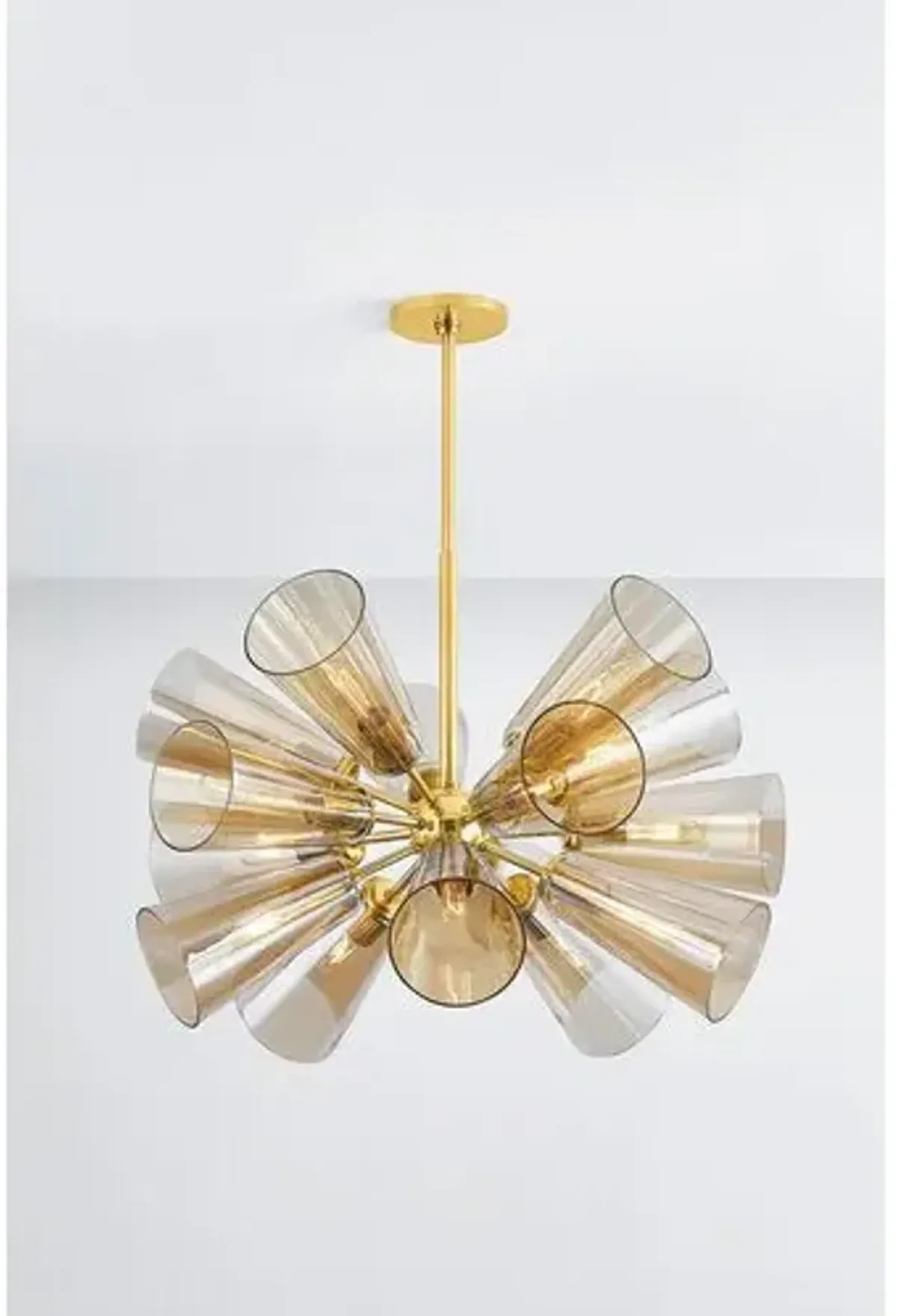 Reagan 24" Chandelier - Aged Brass - Gold