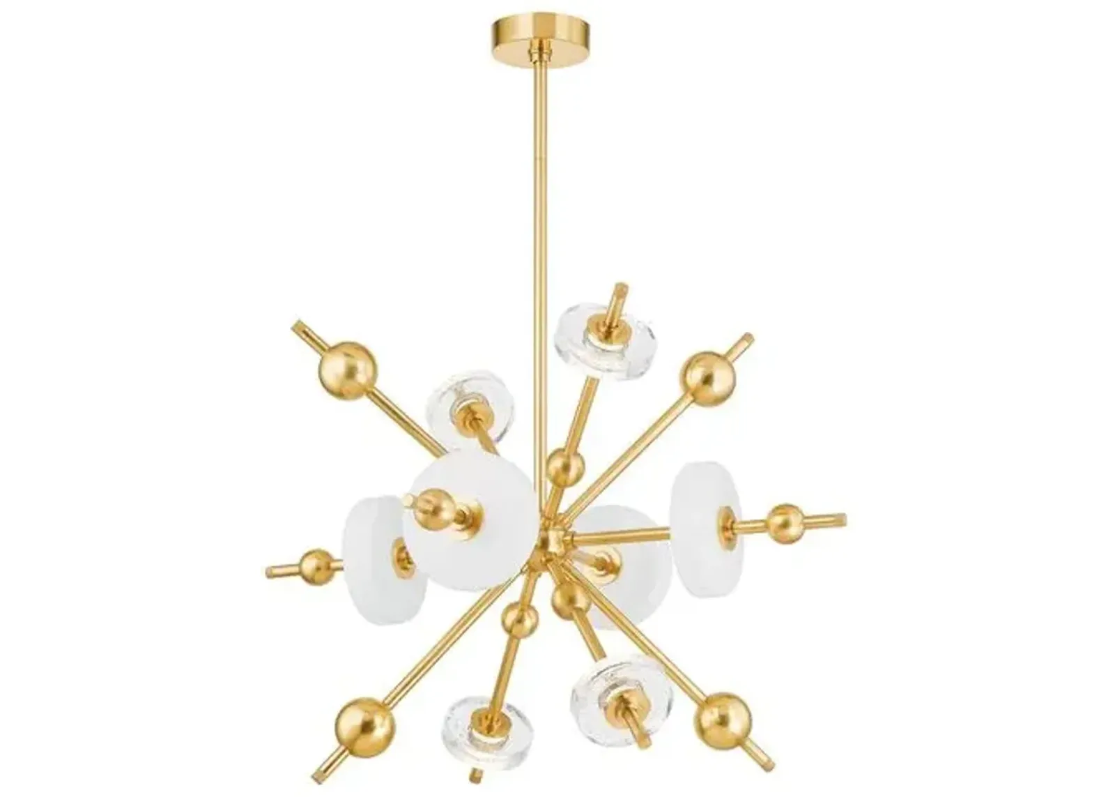 Adrian Chandelier - Aged Brass - Gold