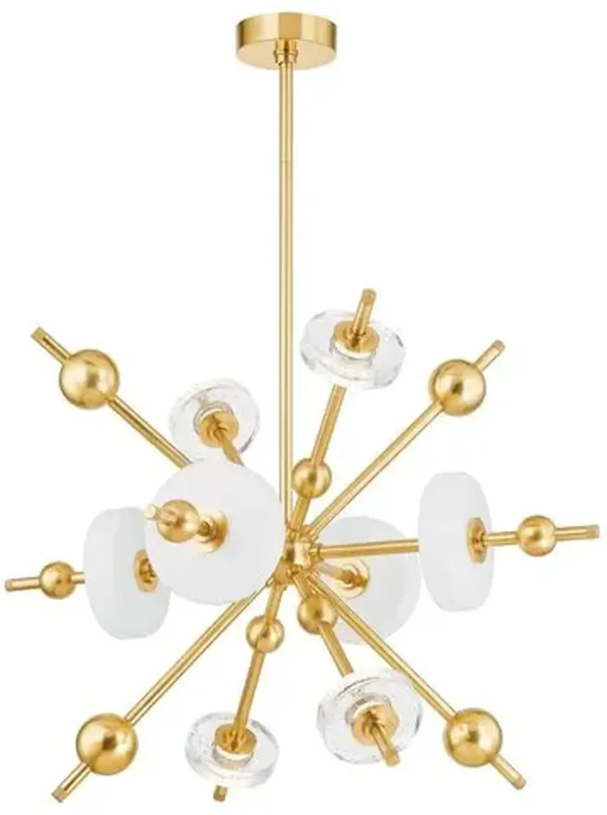 Adrian 22.75" Chandelier - Aged Brass - Gold