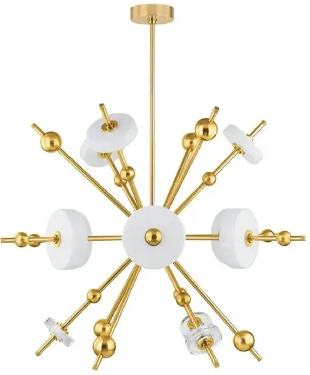 Adrian Chandelier - Aged Brass - Gold