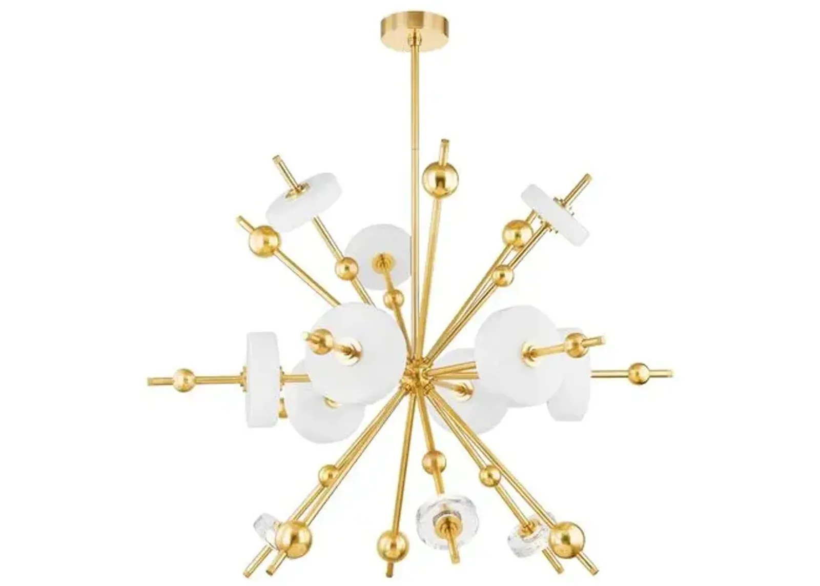 Adrian Chandelier - Aged Brass - Gold