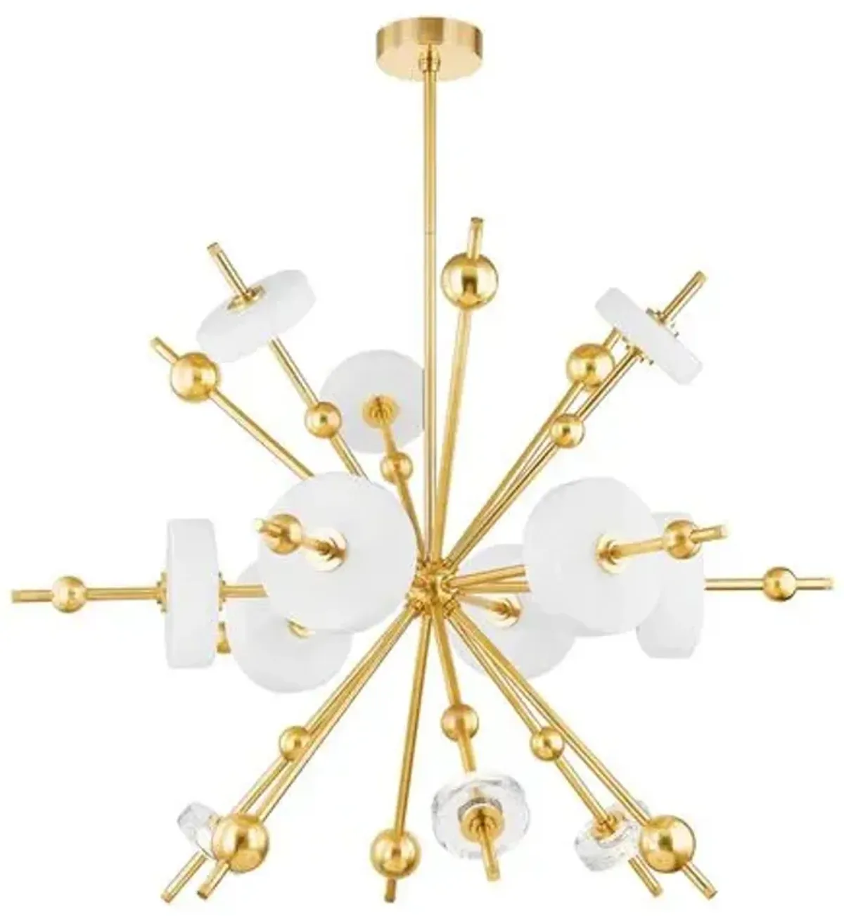 Adrian Chandelier - Aged Brass - Gold