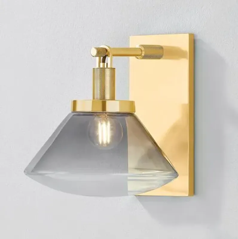 Leland Wall Sconce - Aged Brass - Gold