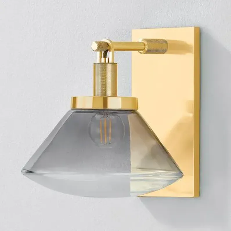 Leland Wall Sconce - Aged Brass - Gold