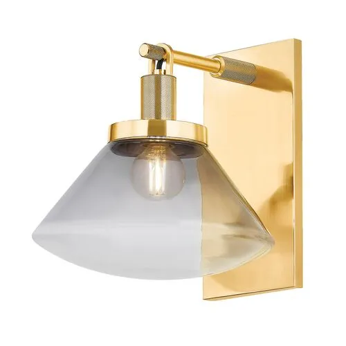 Leland Wall Sconce - Aged Brass - Gold