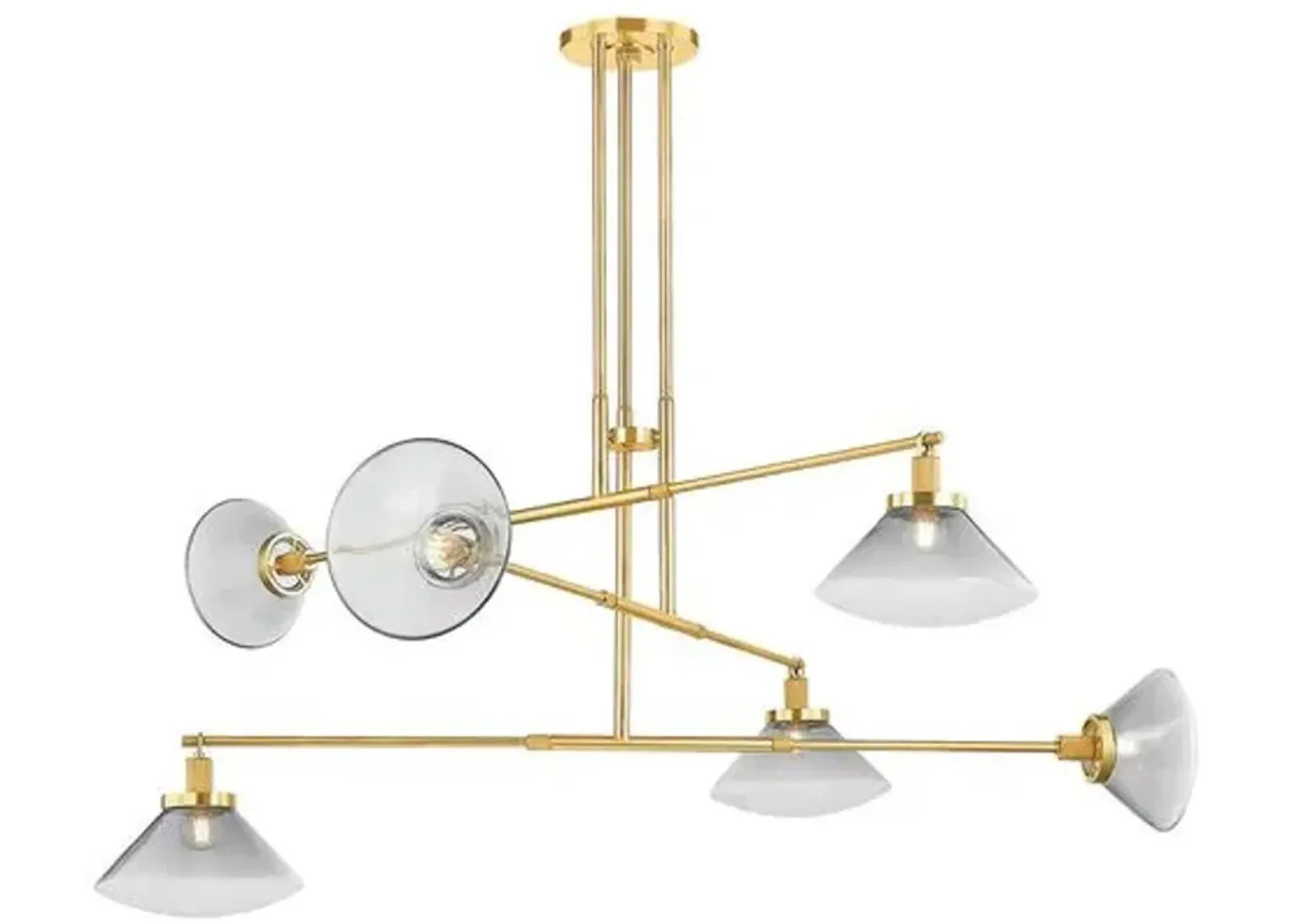 Leland 25.5" Chandelier - Aged Brass - Gold