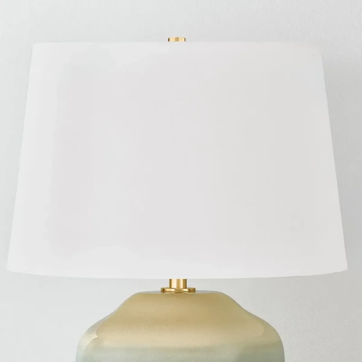 Henrik Ceramic Table Lamp - Crackle Emerald Tide - Blue