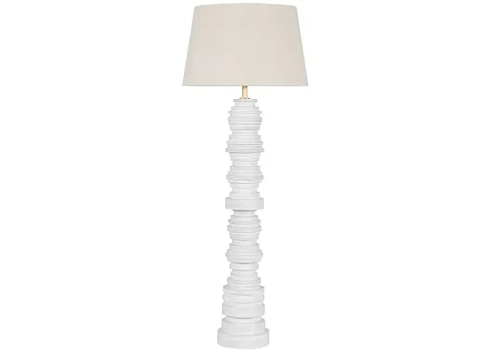 Axel Floor Lamp - Ceramic Gloss Ivory