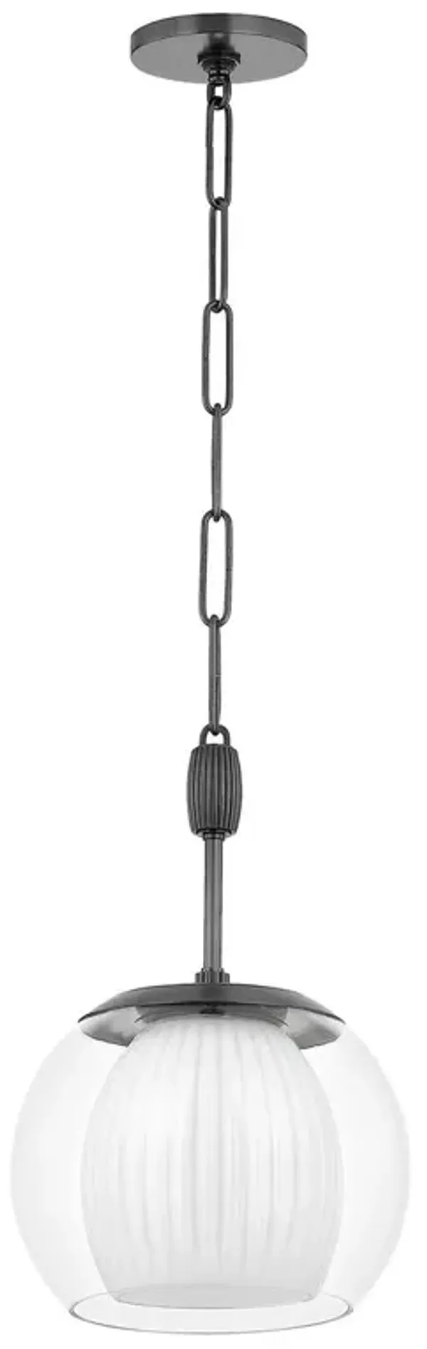 Saffron Glass Pendant - Brown