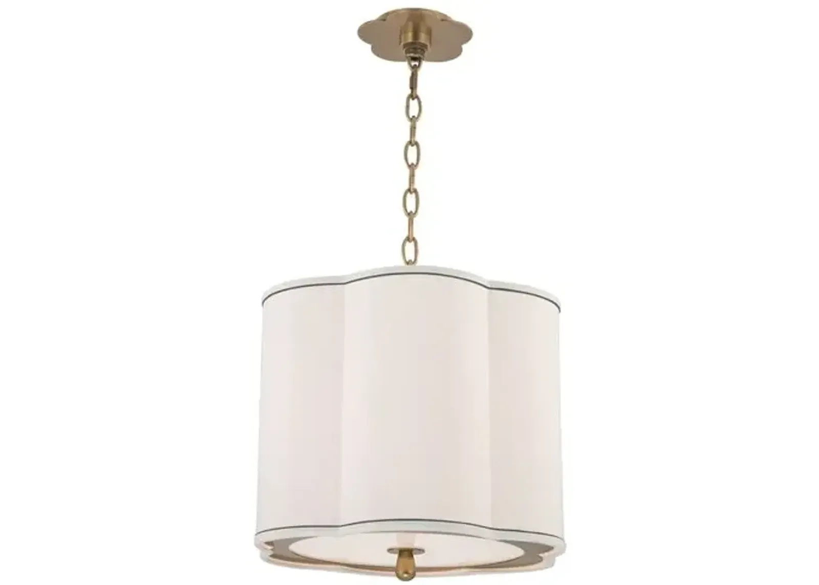 Tristian Scallop Shade Pendant - Gold