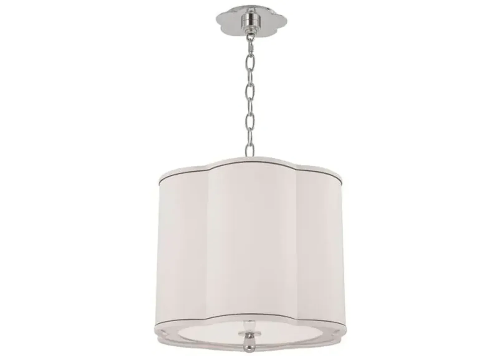 Tristian Scallop Shade Pendant - Silver