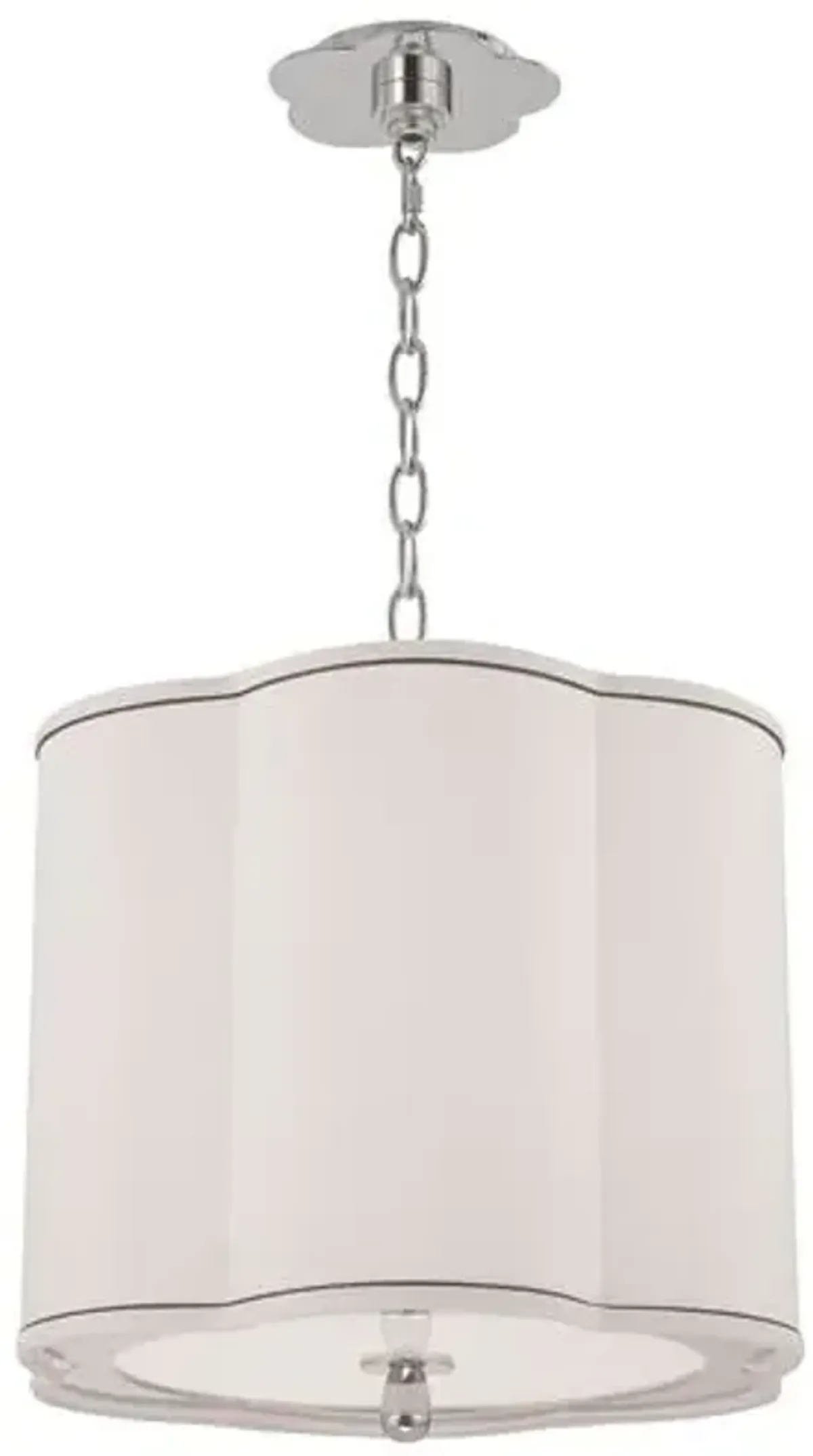 Tristian Scallop Shade Pendant - Silver