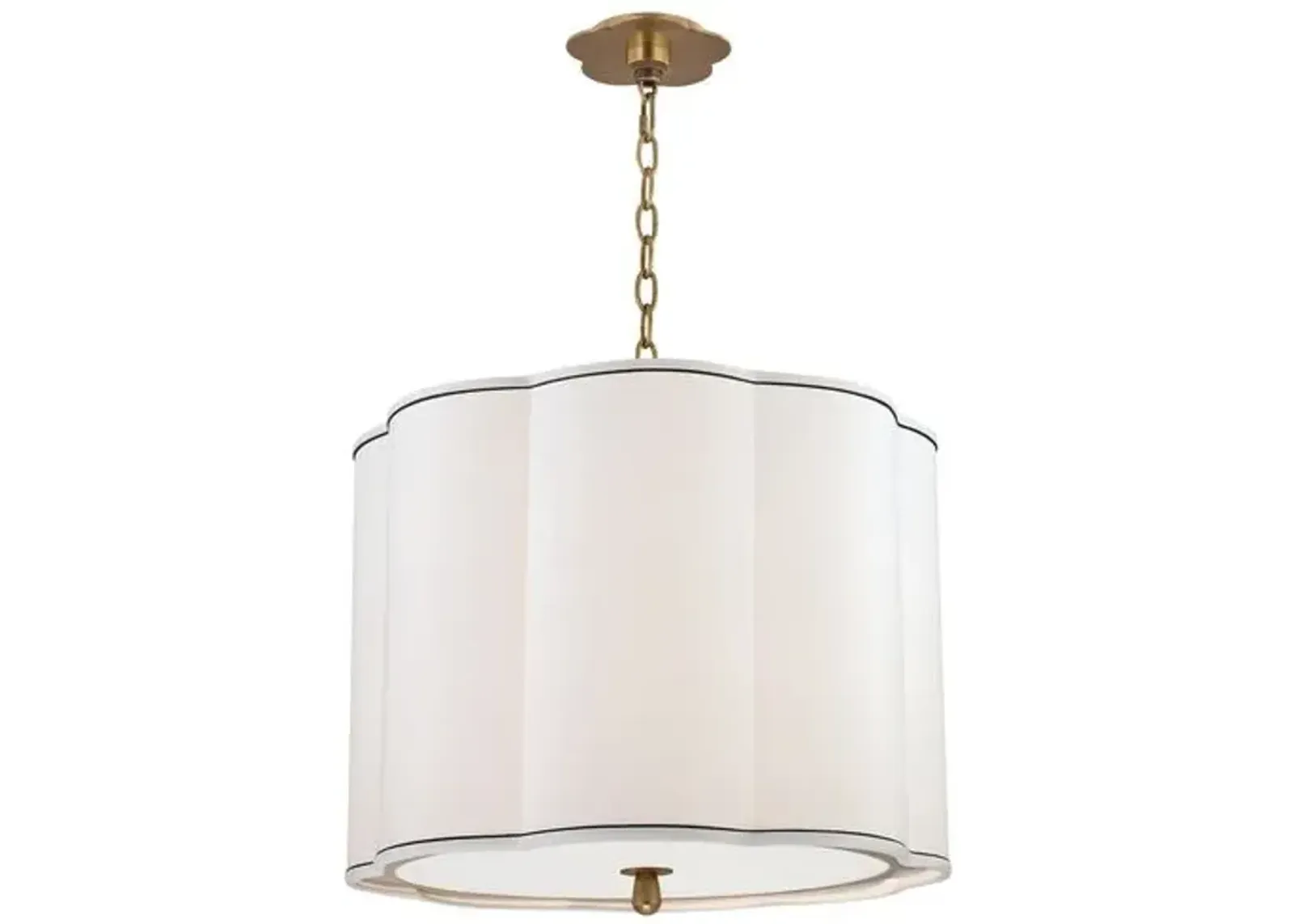 Tristian Scallop Shade Pendant - Gold