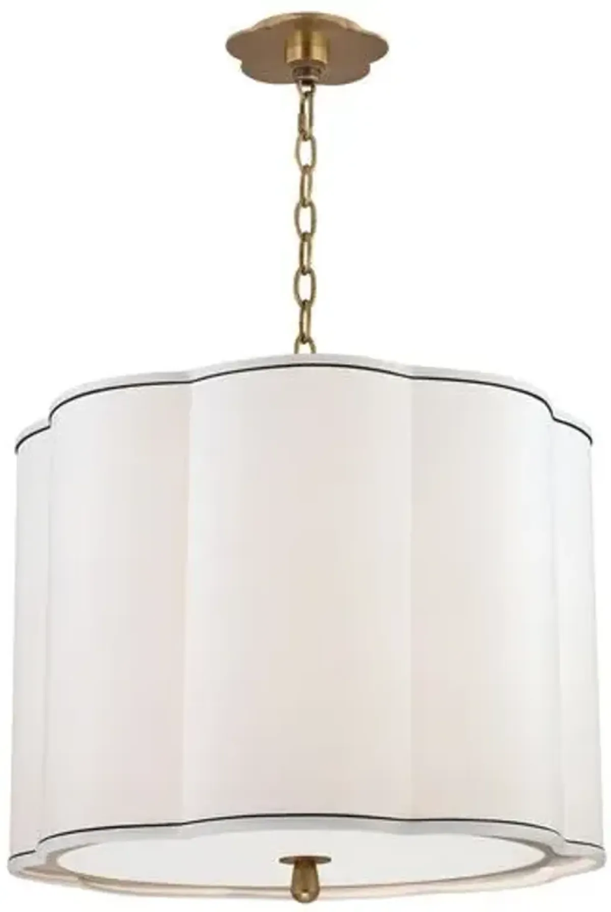 Tristian Scallop Shade Pendant - Gold