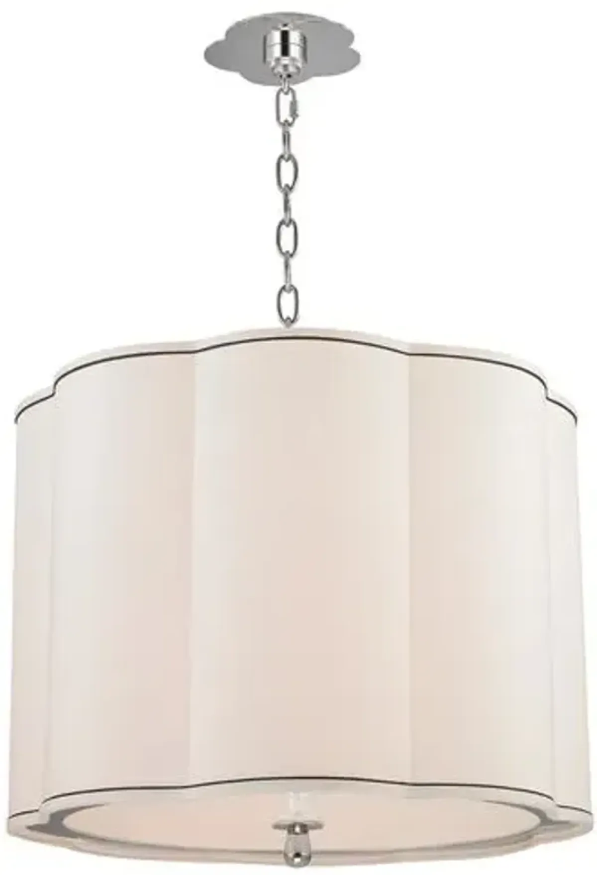 Tristian Scallop Shade Pendant - Silver