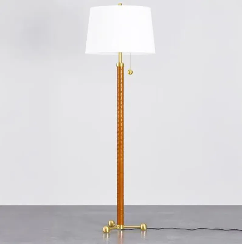 Vance Floor Lamp - Aged Brass