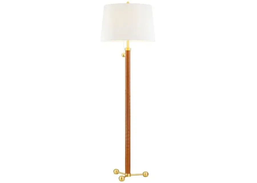 Vance Floor Lamp - Aged Brass