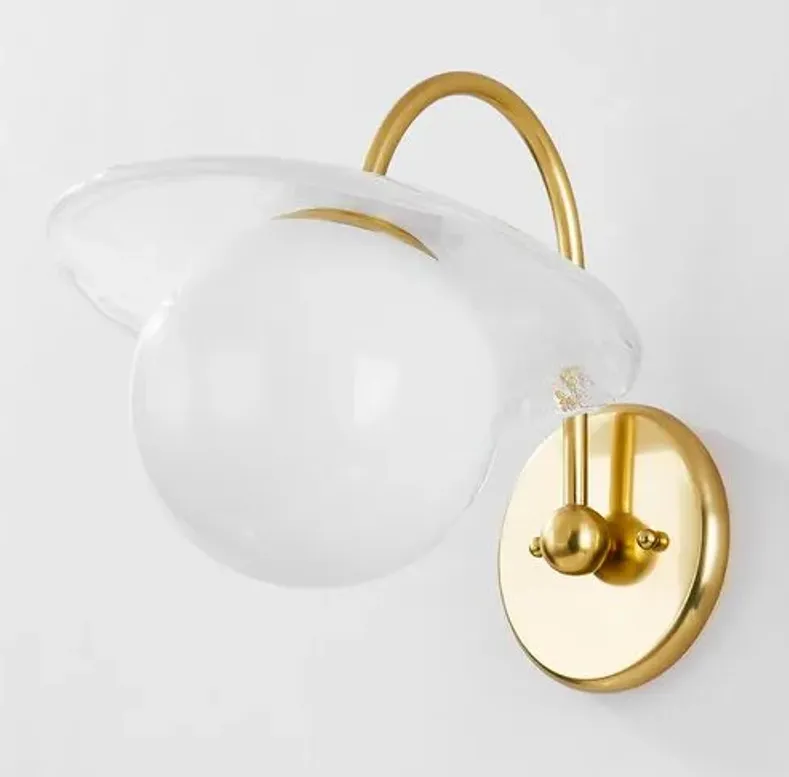 Nova 11.25" Wall Sconce - Aged Brass - Gold