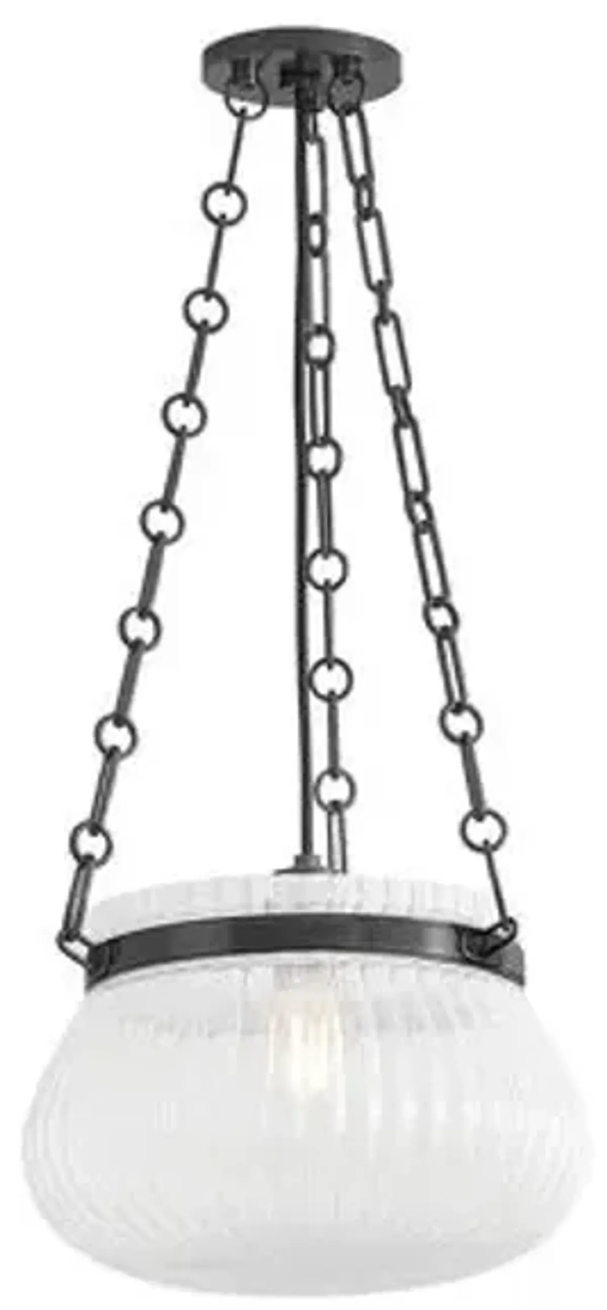 Dalary Glass Bowl Pendant - Brown