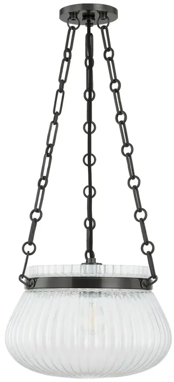 Dalary Glass Bowl Pendant - Brown