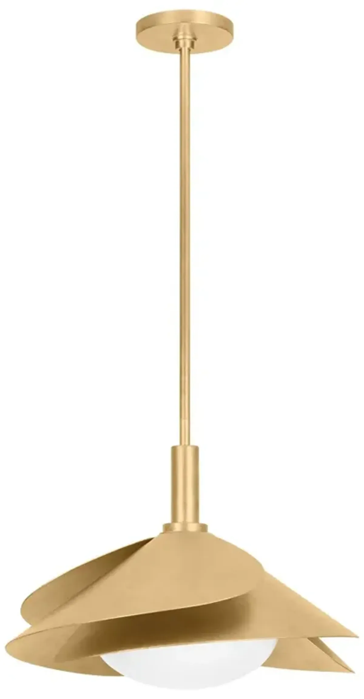 Beatrix Petal Pendant - Vintage Gold Leaf