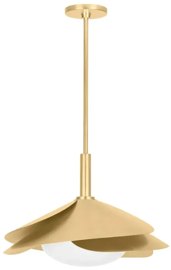 Beatrix Petal Pendant - Vintage Gold Leaf