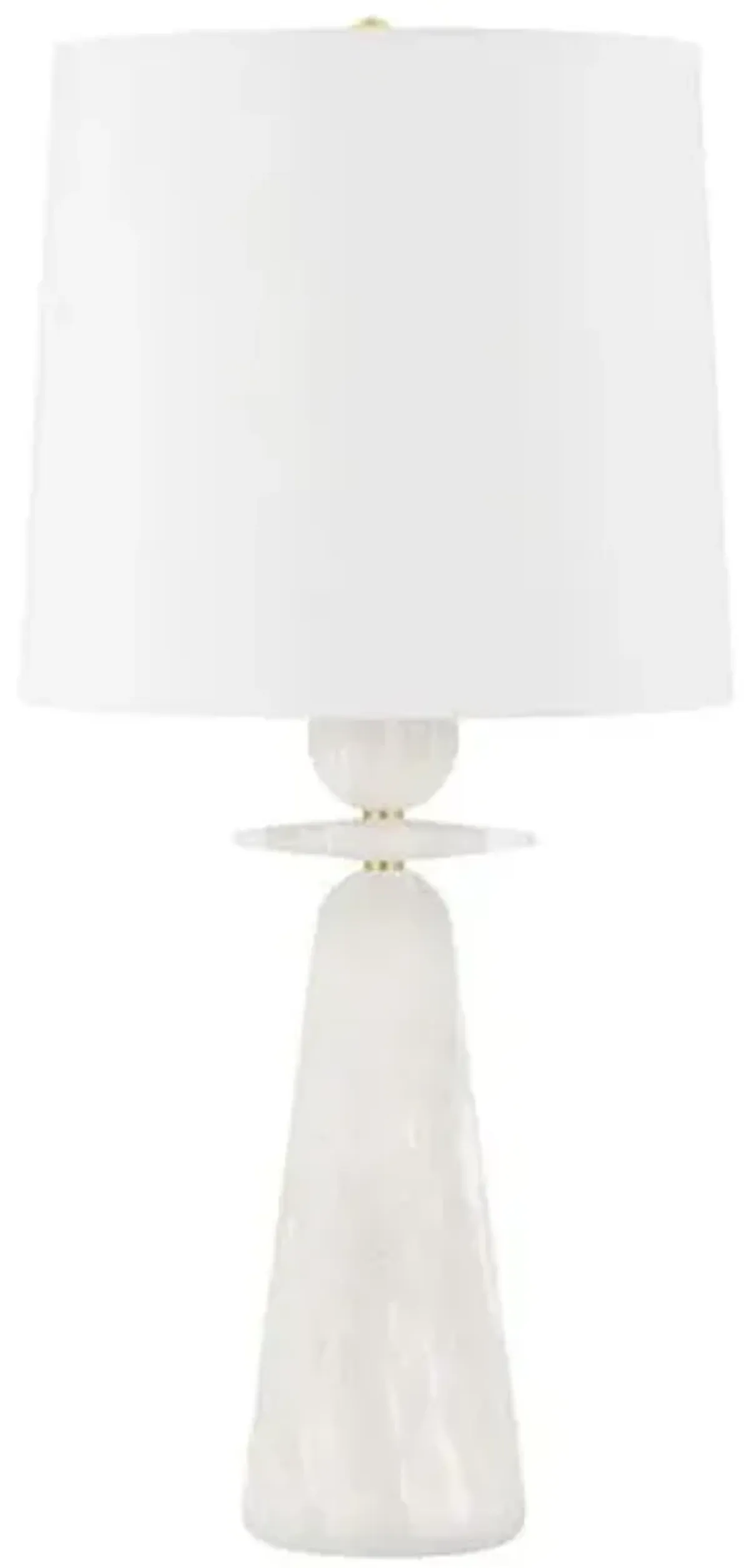 Graysen Alabaster Table Lamp - White - Gold