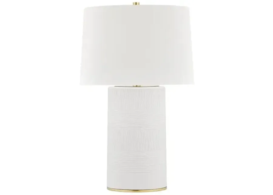 Willa 26" Table Lamp - White