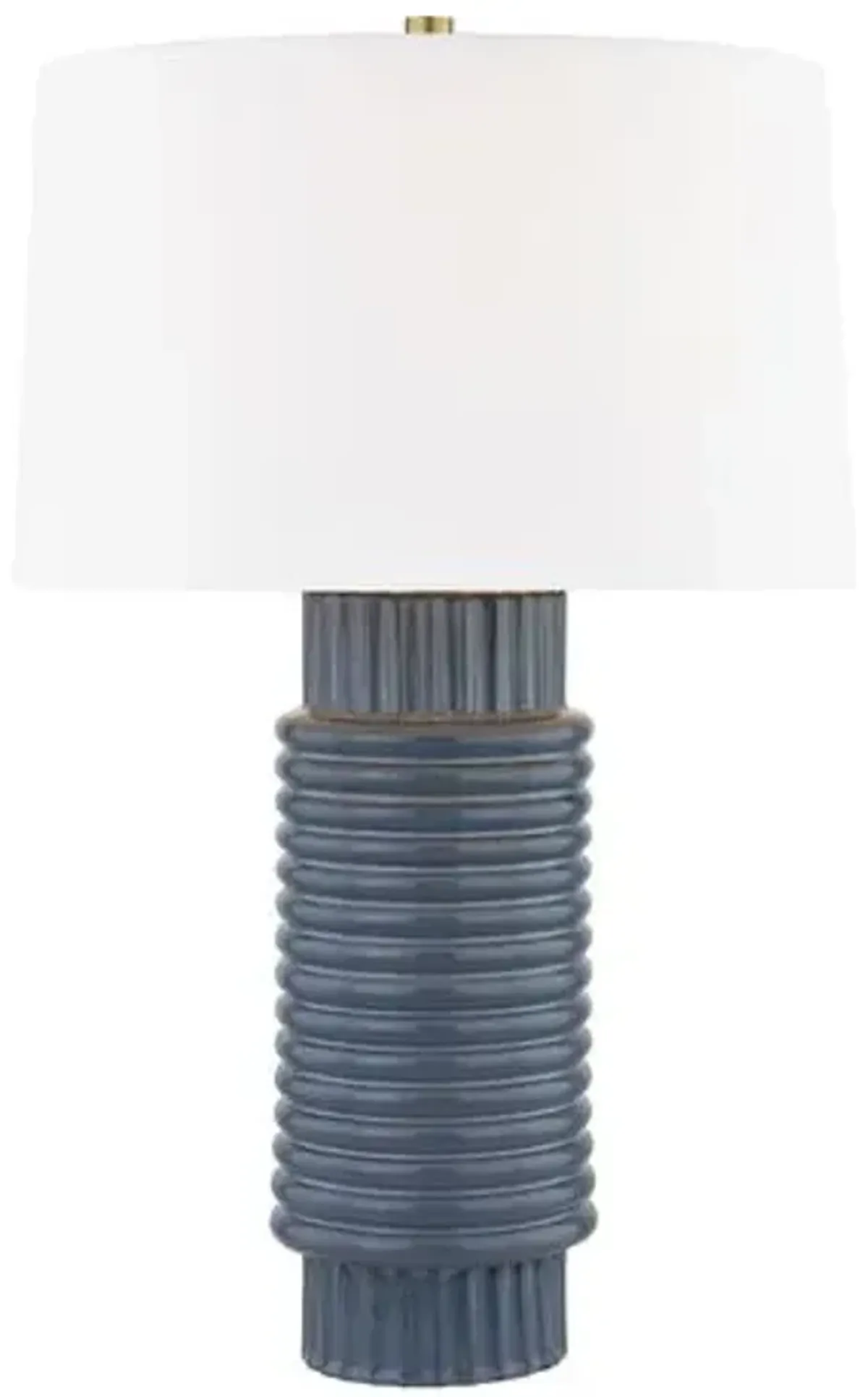 River Ceramic Table Lamp - Grey/Blue