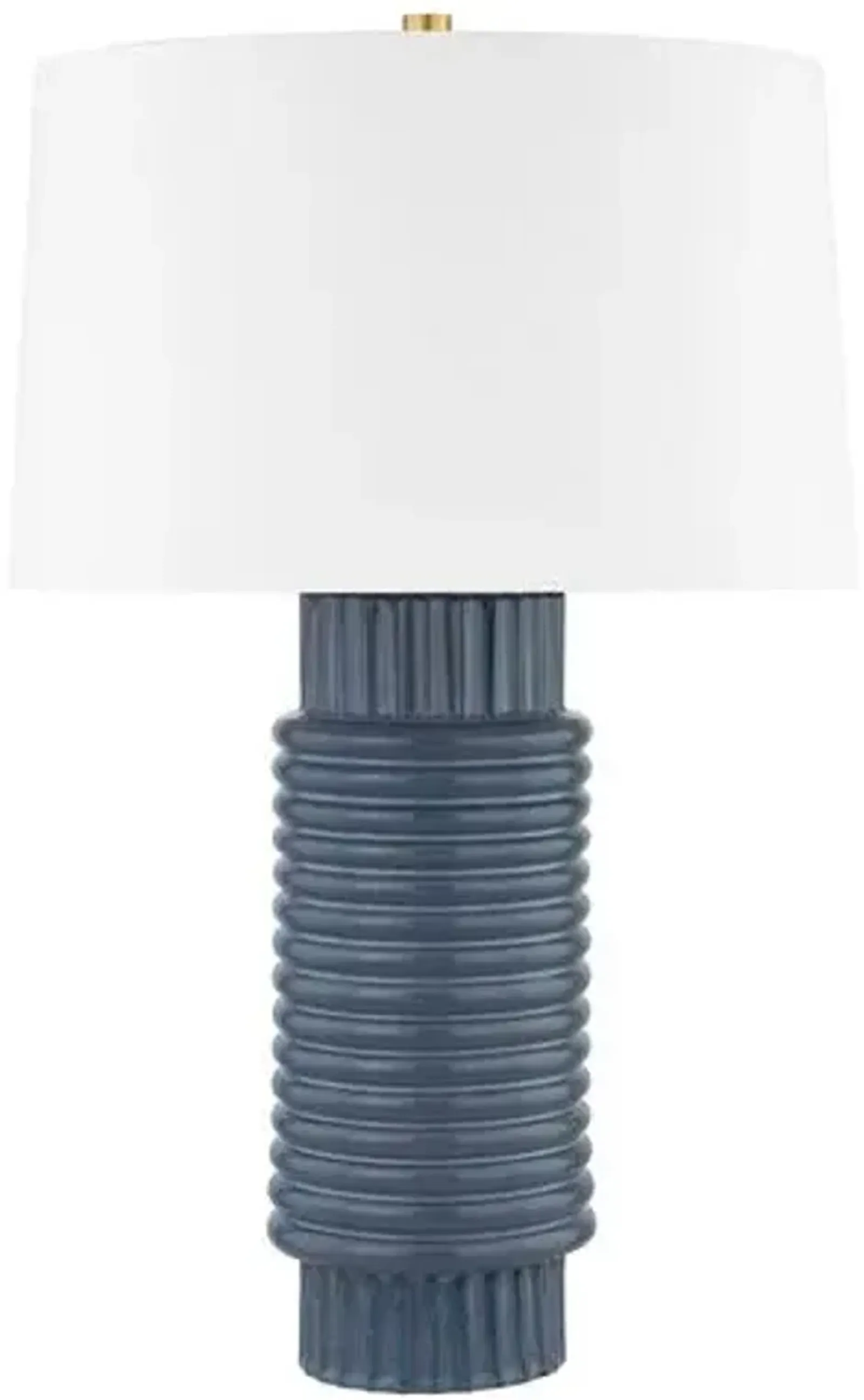 River Ceramic Table Lamp - Grey/Blue