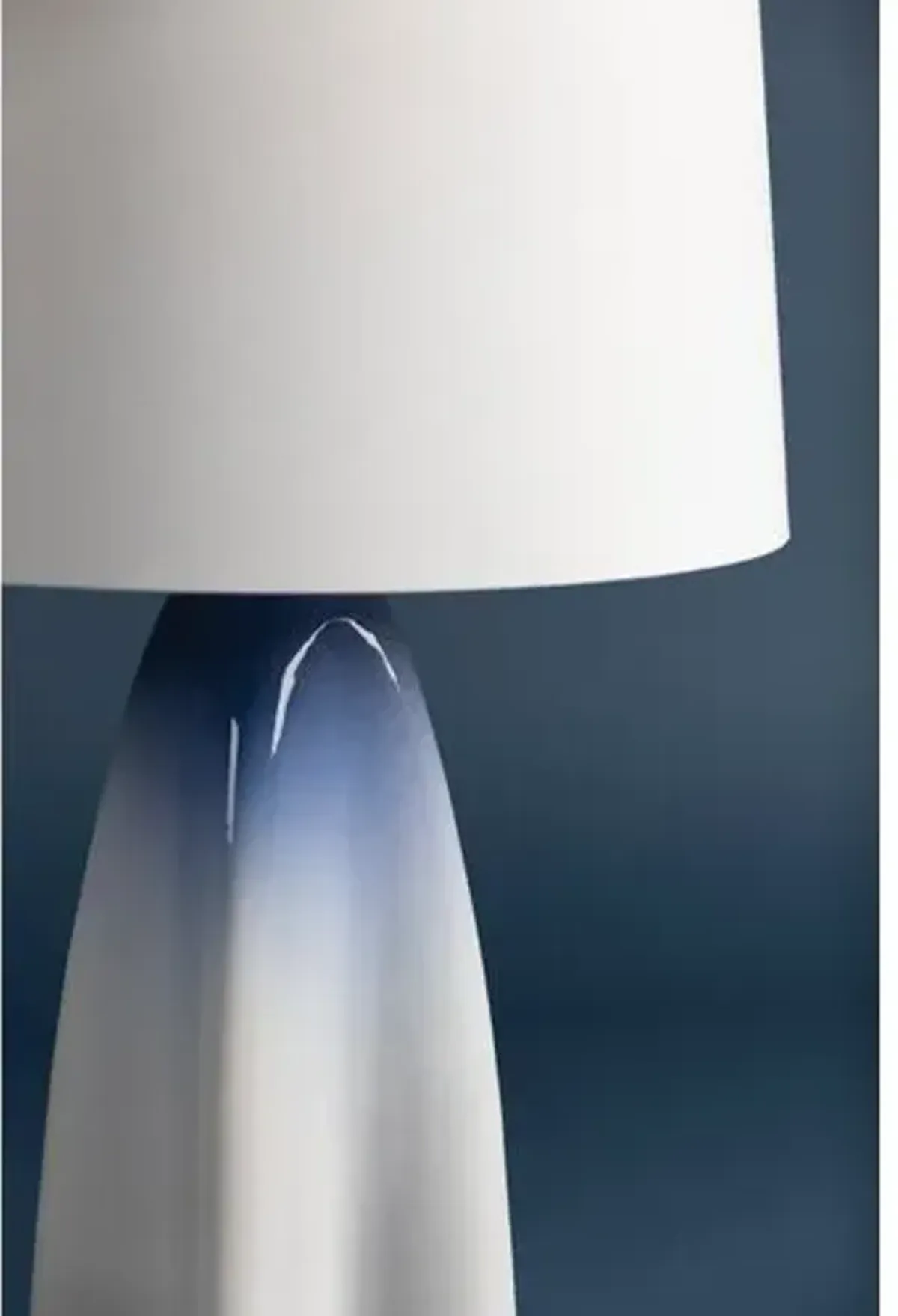 Cleo Ceramic Table Lamp - Gloss Sky Ombre - Blue