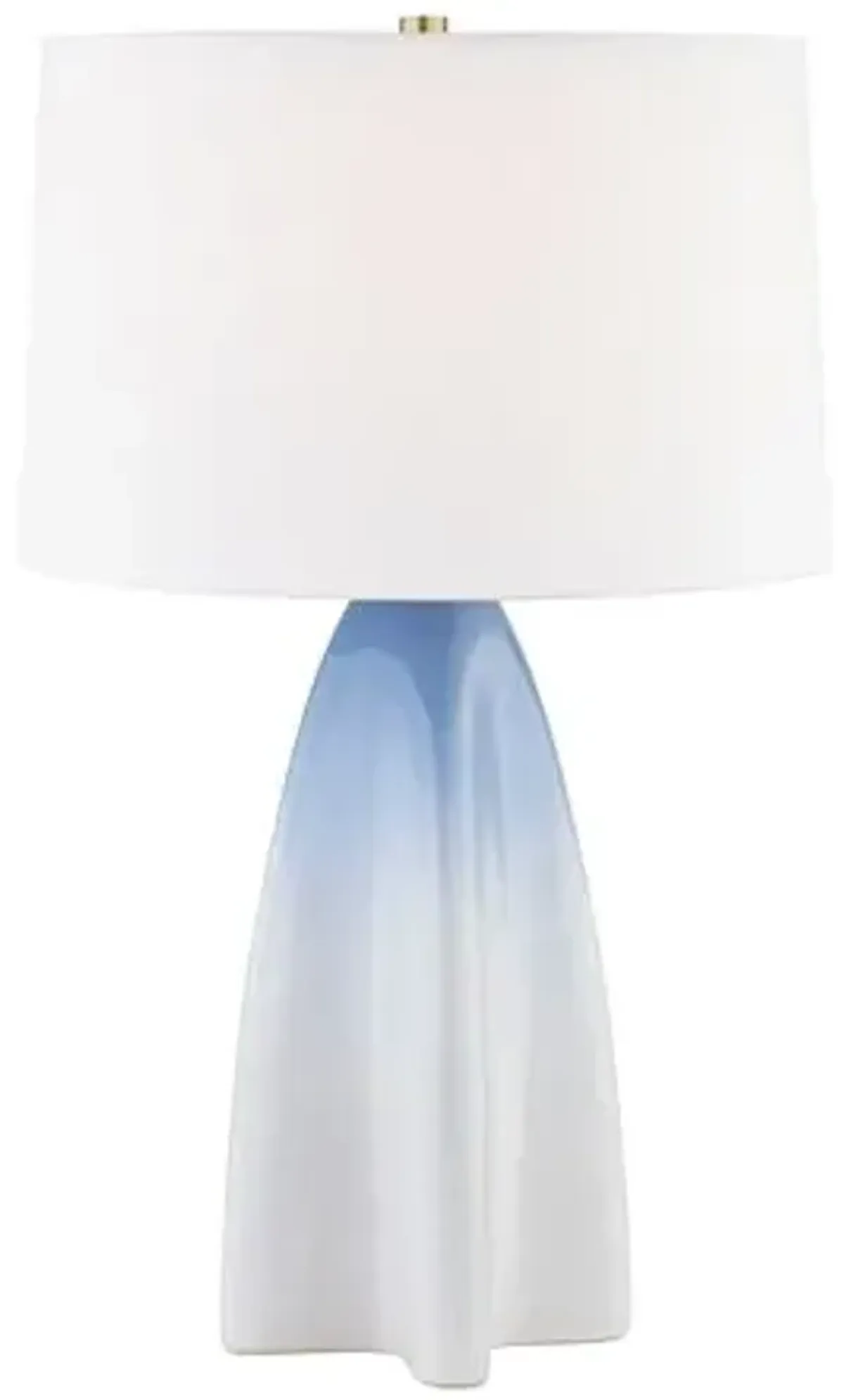 Cleo Ceramic Table Lamp - Gloss Sky Ombre - Blue