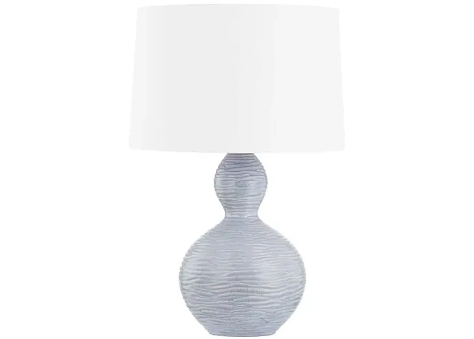 Vera Ceramic Table Lamp - Crackle Black