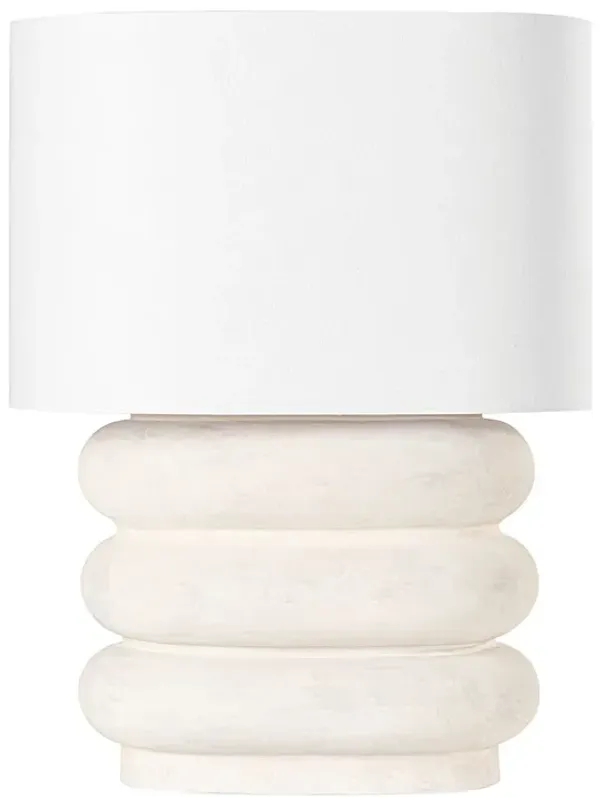 Annika 25" Ceramic Table Lamp - Ivory