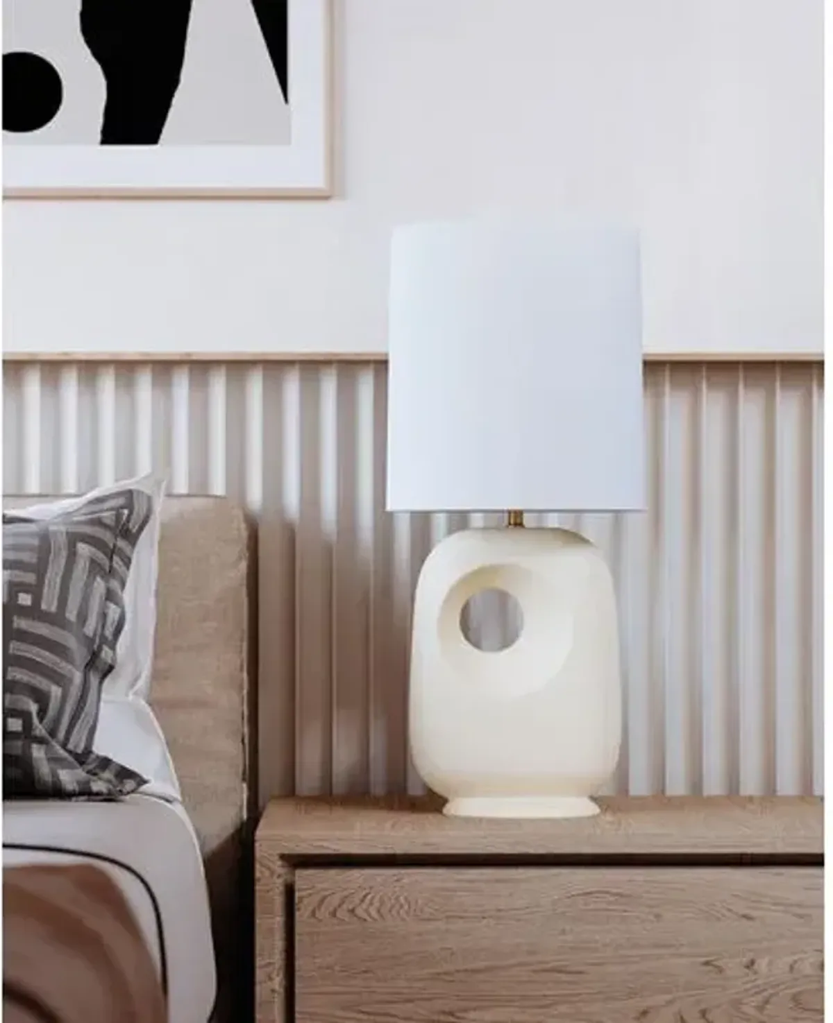 Rayne Park Table Lamp - Satin Ivory