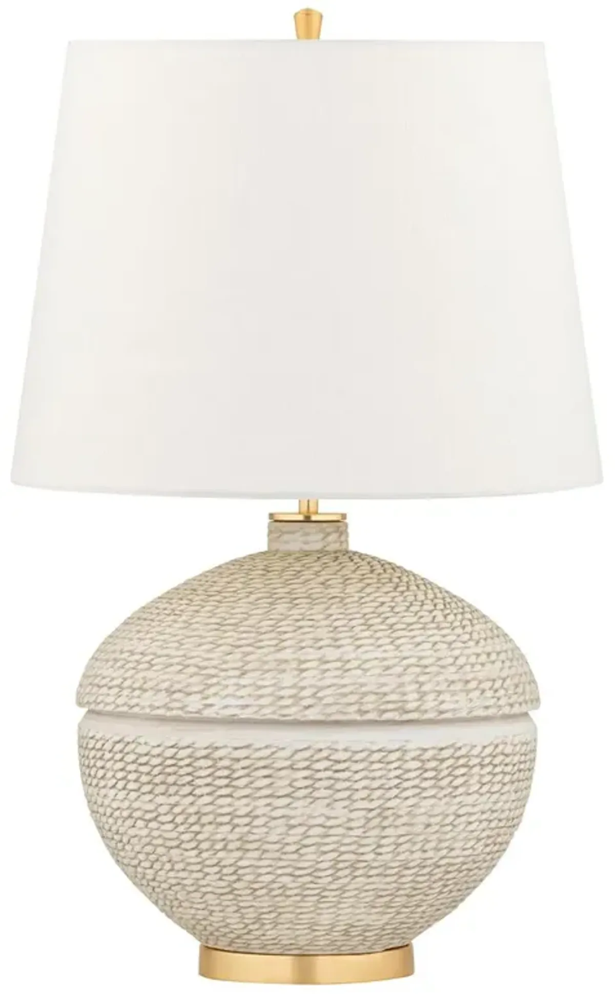 Emmaline Table Lamp - Ivory/Gold Leaf