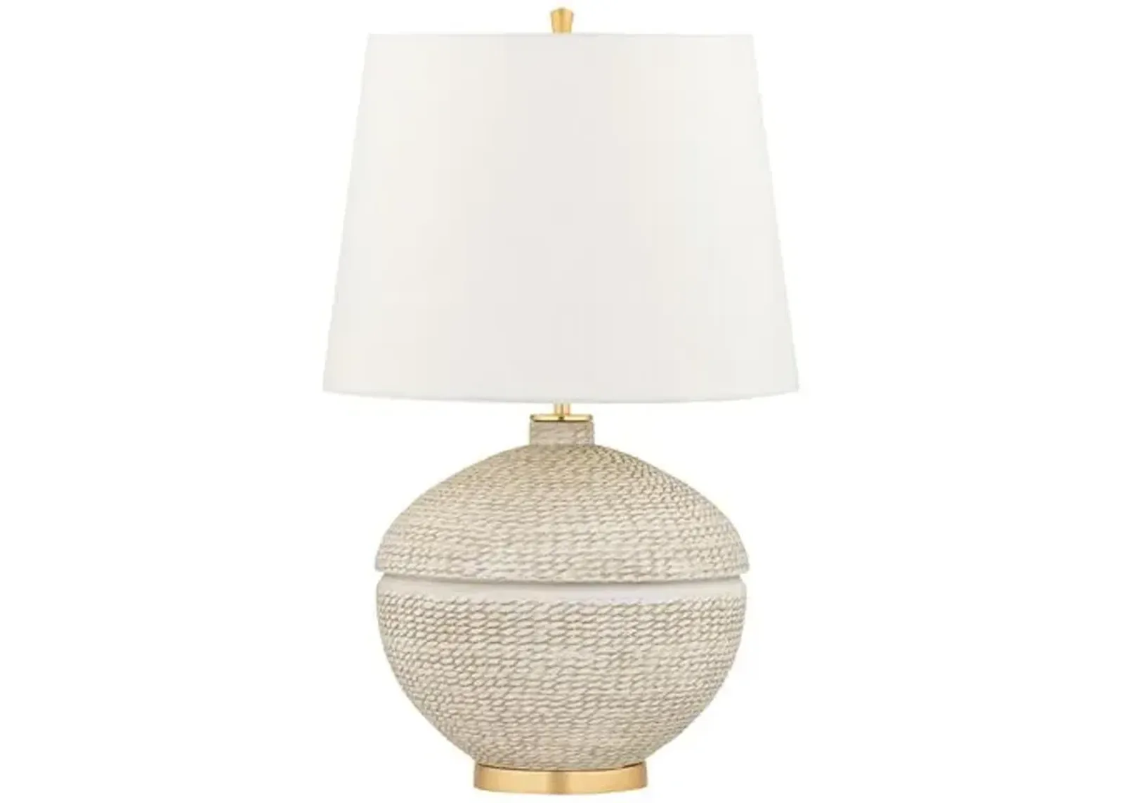 Emmaline Table Lamp - Ivory/Gold Leaf